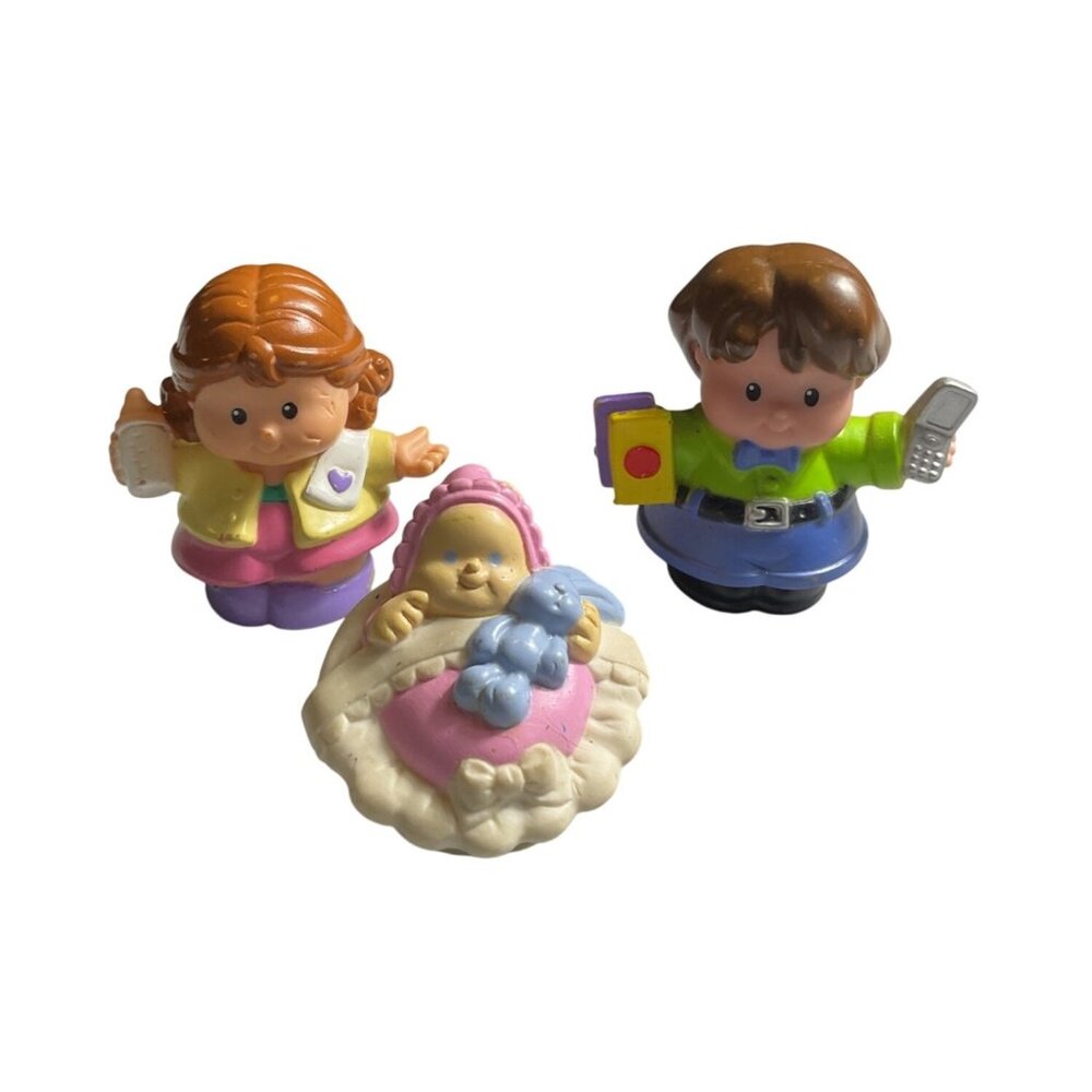 Fisher Price Little People Family Mom Dad Baby Set of 3